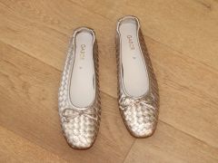 Ballerines tressées Gabor en cuir doré Idyle