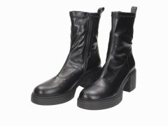 Bottines noires à talon carré Mara
