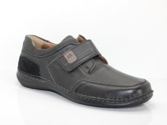 Chaussures en cuir noir avec scratch New Anvers