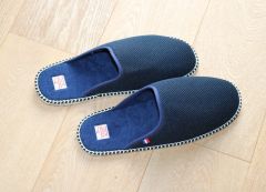 Mules bleu marine Boissière avec semelle antidérapante