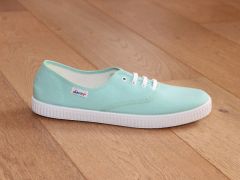 Tennis en toile vert menthe