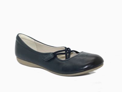 Ballerines en cuir avec brides croisées Fiona