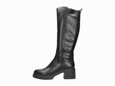 Bottes noires à talon carré Toma